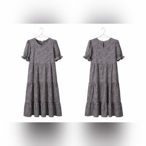 Black and White Floral Dress (#1)